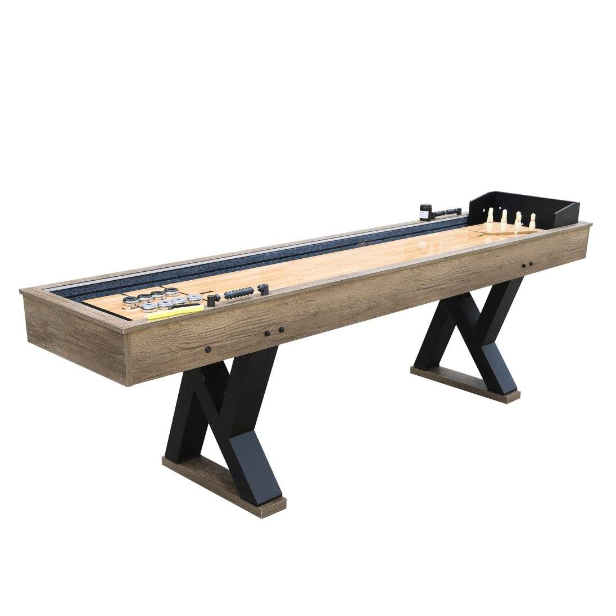 TimberLine Elite X Shuffleboard & Bowling Combo Table