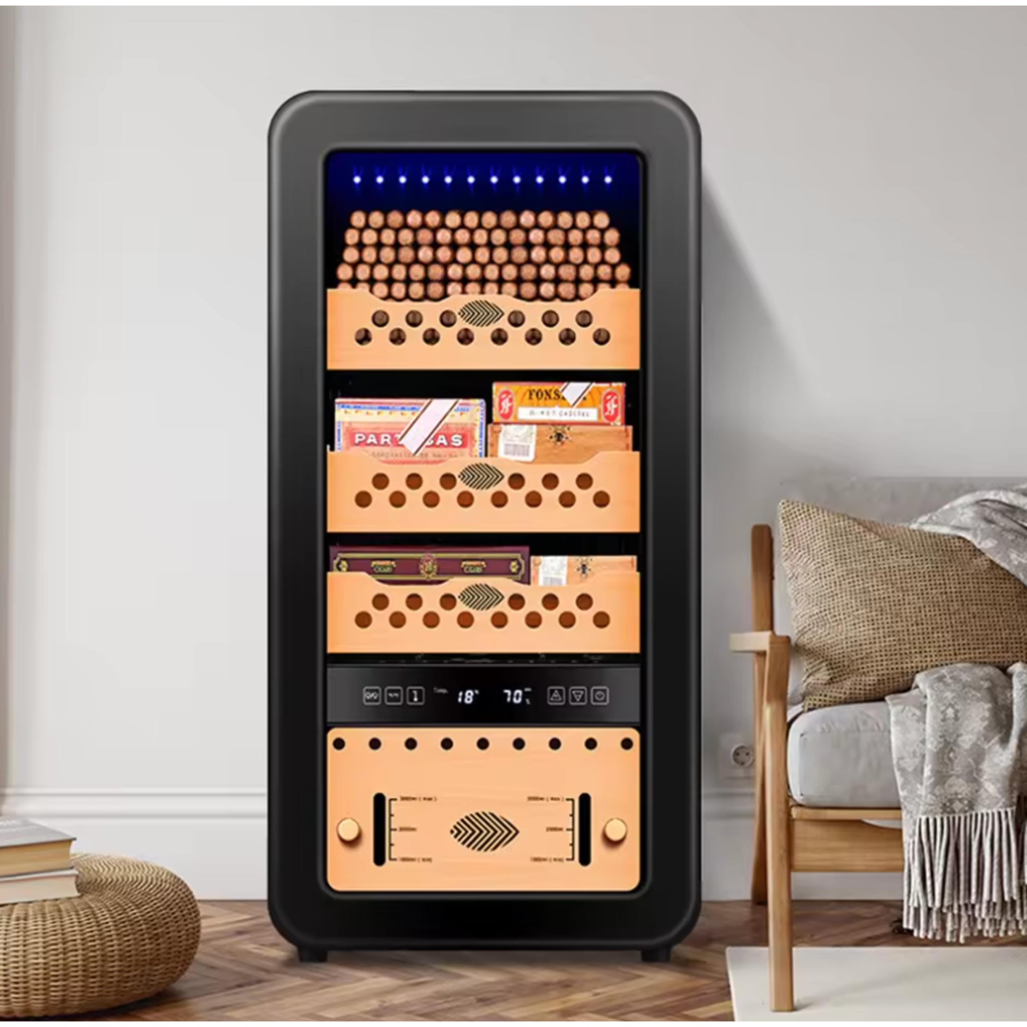 VentoCell Noir 600 Electronic Cigar Humidor