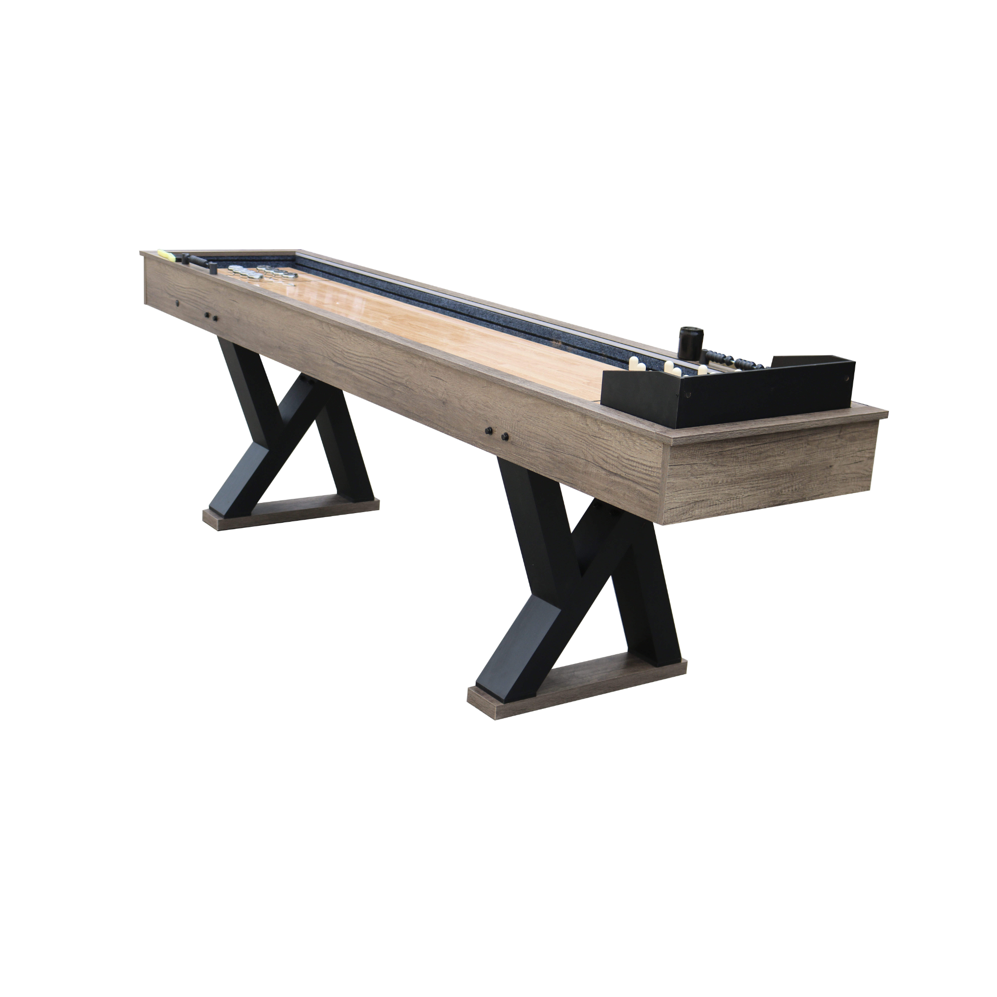 TimberLine Elite X Shuffleboard & Bowling Combo Table